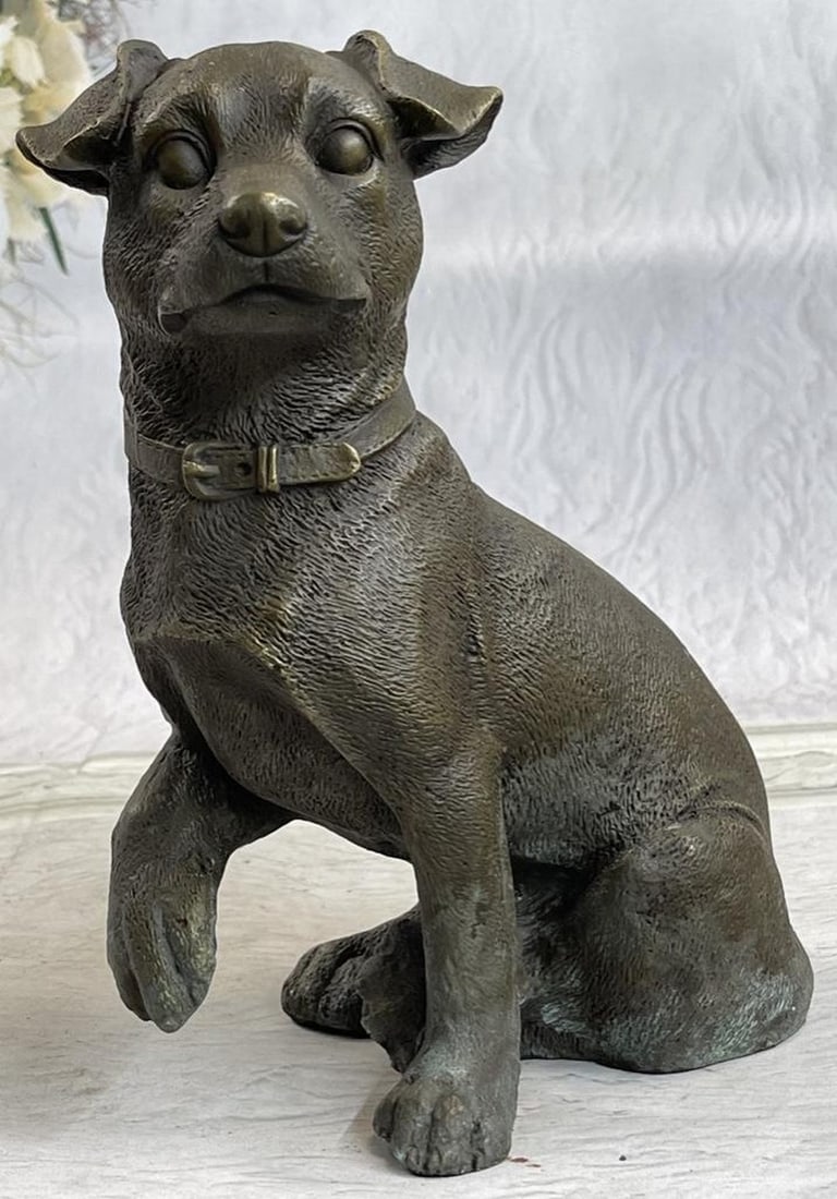 Original Jack Russell Bronze Sculpture: Original Jack Russell Bronze Sculpture Jack Russell are playful, but can be stubborn, and are known for their propensity for chasing small animals, birds, and tennis balls with great determination an