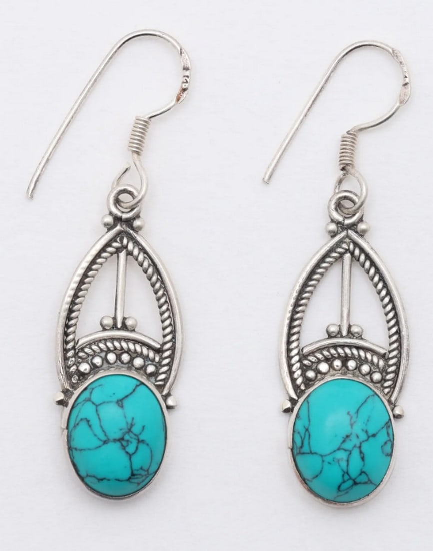 Enchanted Tibetan Oval Dangles (1 of 3)