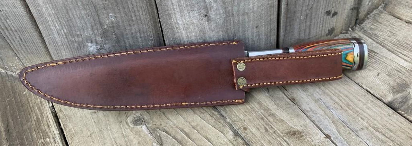 13" The Outback Damascus Chef's Knife - 10