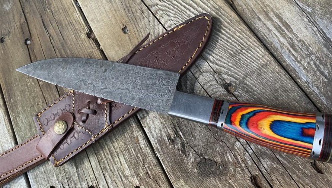 13" The Outback Damascus Chef's Knife - 2