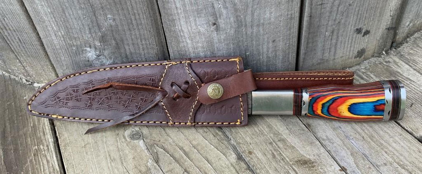 13" The Outback Damascus Chef's Knife - 9