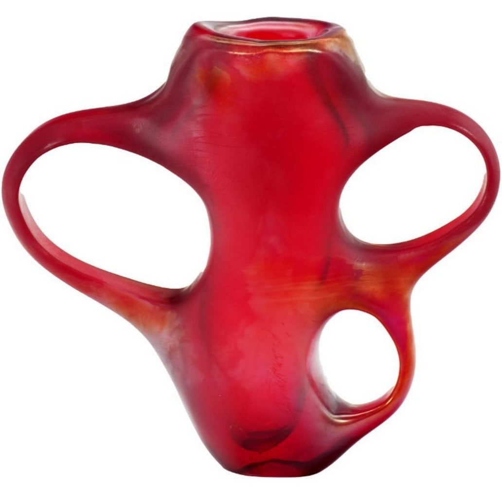 Ansa Red Vase – Hand-Blown Murano Glass Tribute to A.VE.M. (1 of 5)