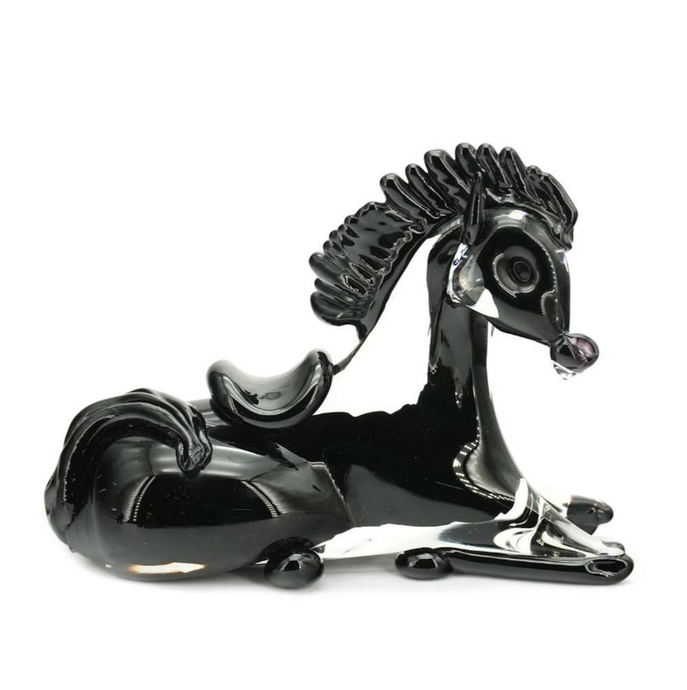 Resting Horse Murano Glass Figurine (1 of 4)