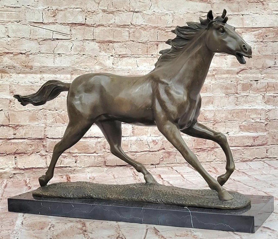 Wild Spirit: Galloping Horses" Bronze Sculpture by Milo - 15" x 20.5: "Wild Spirit: Galloping Horses" Bronze Sculpture by Milo - 15" x 20.5" This captivating bronze sculpture by Milo beautifully captures the unbridled energy and elegance of three wild h