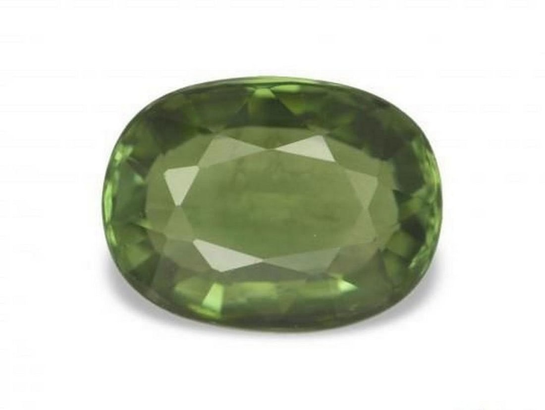 1.44ct Forest Green Cushion Cut Loose Tourmaline Gemstone (1 of 2)