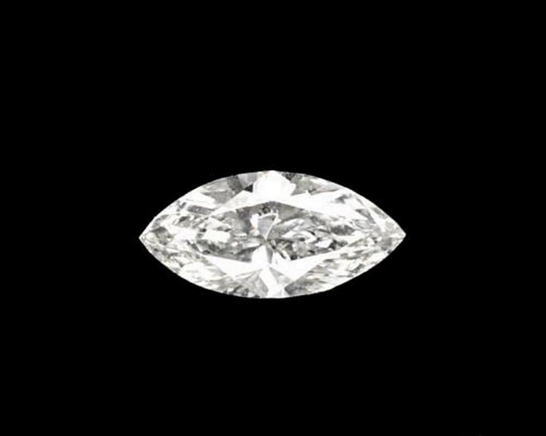 0.06 ct Natural H Diamond, Marquise Facet, VVS, India (1 of 3)