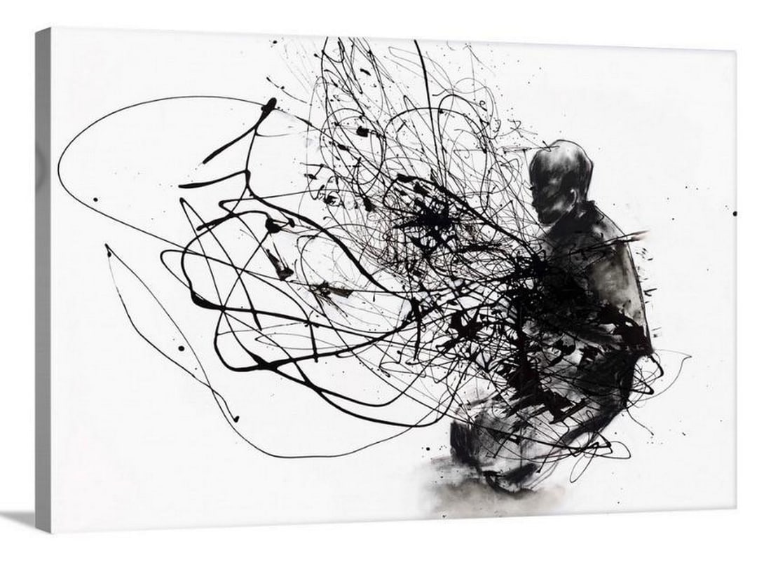 The Abstract Burn Canvas Reproduction Print: The Abstract Burn Canvas Reproduction Print Silvia Pelissero, a painter best known as Agnes Cecile, was born in Rome, Italy. She has become a successful self-taught artist known for her layered, gorg
