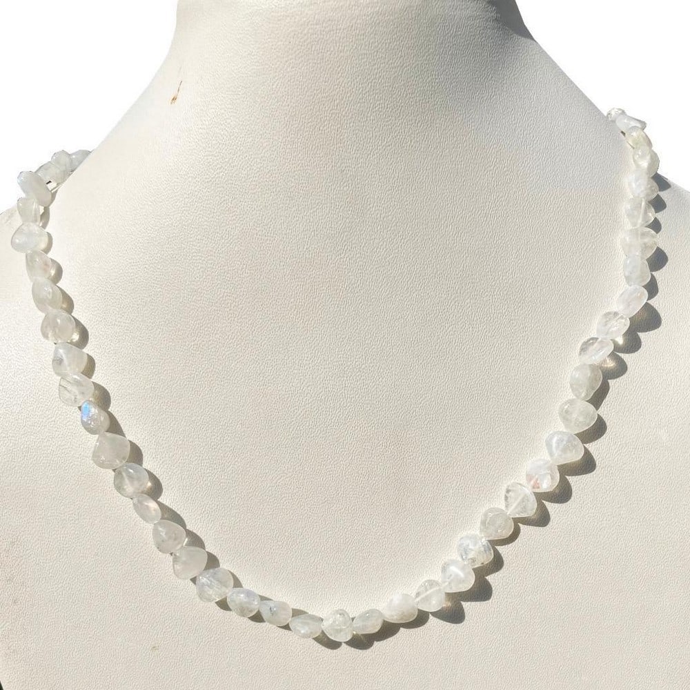 White Rainbow Beaded String Necklace: White Rainbow Beaded String Necklace Length of Necklace: 45cm View Photos For Further Details