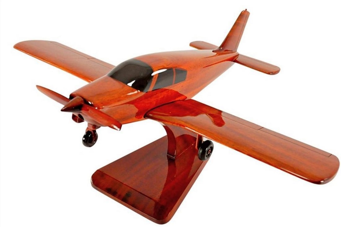 Piper Cherokee PA-28 Handcrafted Mahogany Model (1 of 4)