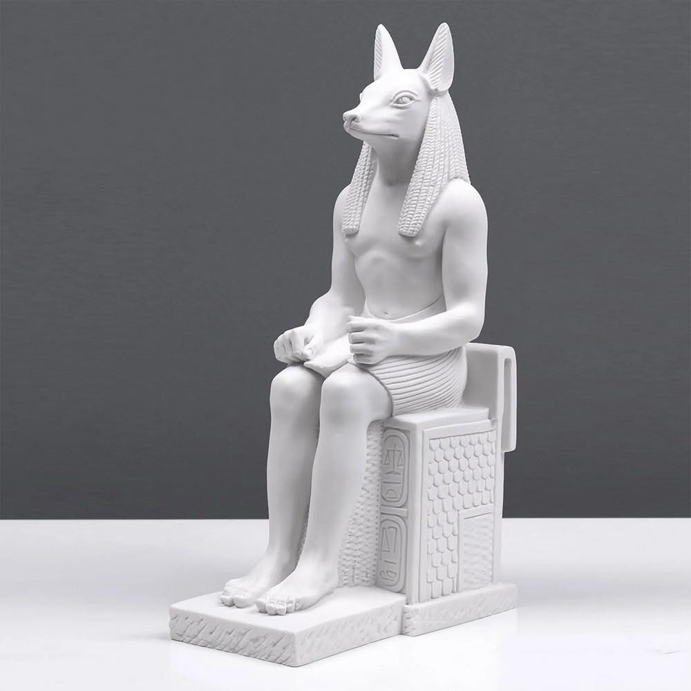Anubis Guardian Statue – Egyptian God Figurine (4.4 lbs): Anubis Guardian Statue – Egyptian God Figurine (4.4 lbs) This finely detailed Anubis statue depicts the ancient Egyptian god of death, mummification, and the afterlife, typically represented as