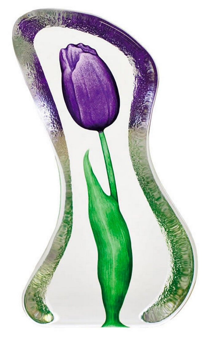 Purple Tulip Crystal Sculpture: Purple Tulip Crystal Sculpture Experience firsthand the elegant craftsmanship of the stunning Purple Tulip Crystal Sculpture. Sure to be treasured for generations to come, these fine handmade sculptu