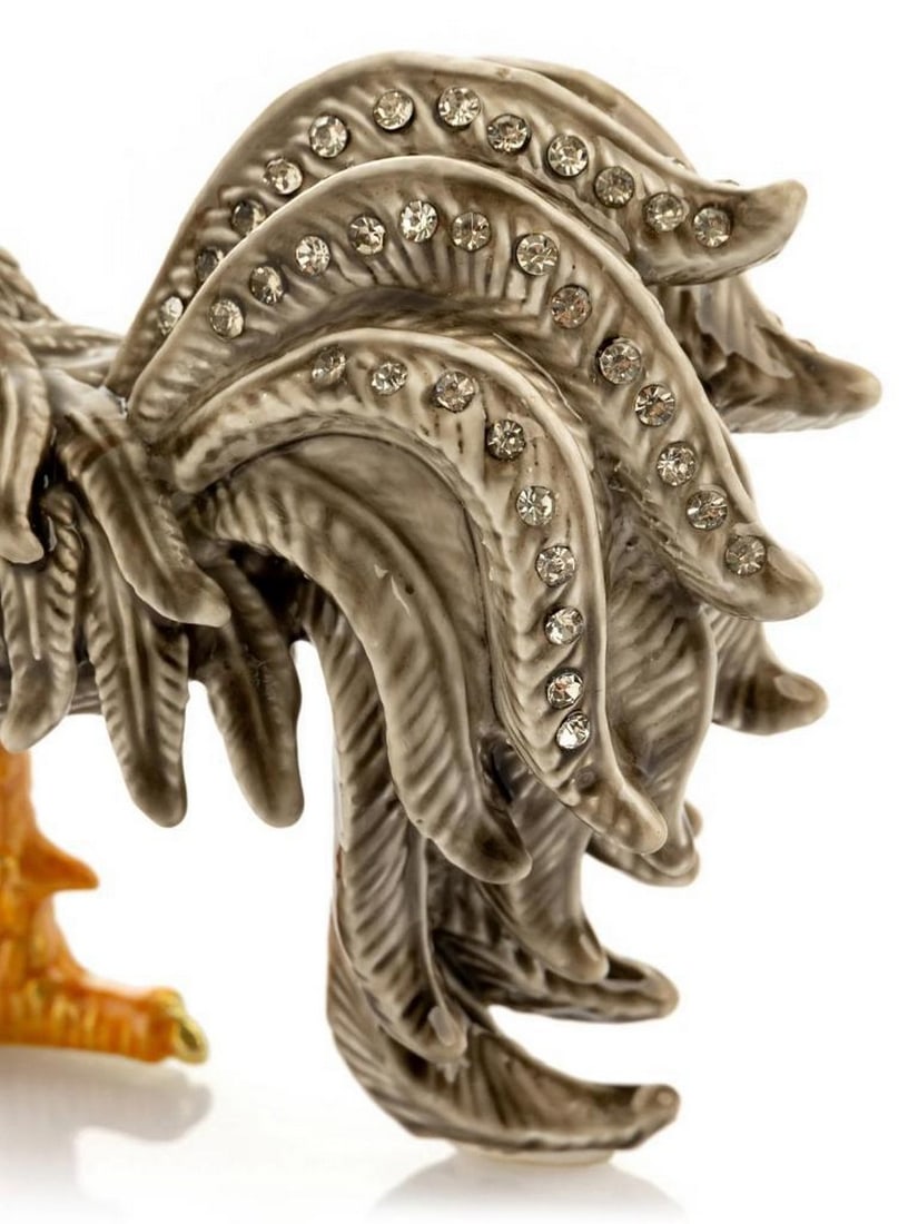 Gray Rooster Trinket Box - 4