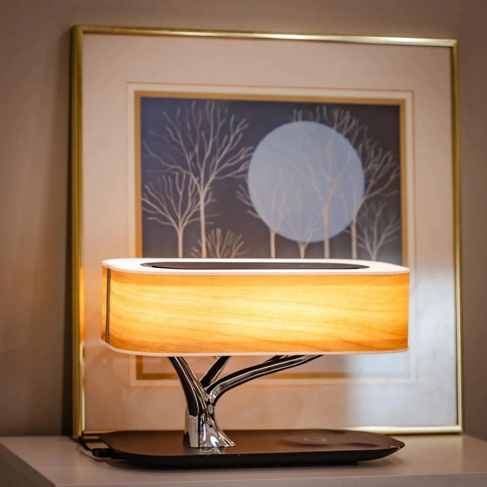 Zen Cherry Wood Table Lamp