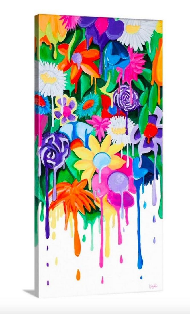 The Garden Is Dripping Canvas Reproduction: The Garden Is Dripping Canvas Reproduction Artist: Chelsea Goodrich Dimensions: 10" x 20" View Photos For Further Details