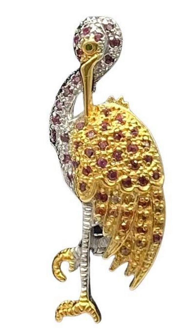 Sterling Silver Egret Brooch: Sterling Silver Egret Brooch Egrets are symbolic of purity, strength, balance, concentration, longevity, and piety. They tend to enjoy solitude and their spirit represents freedom & independence.