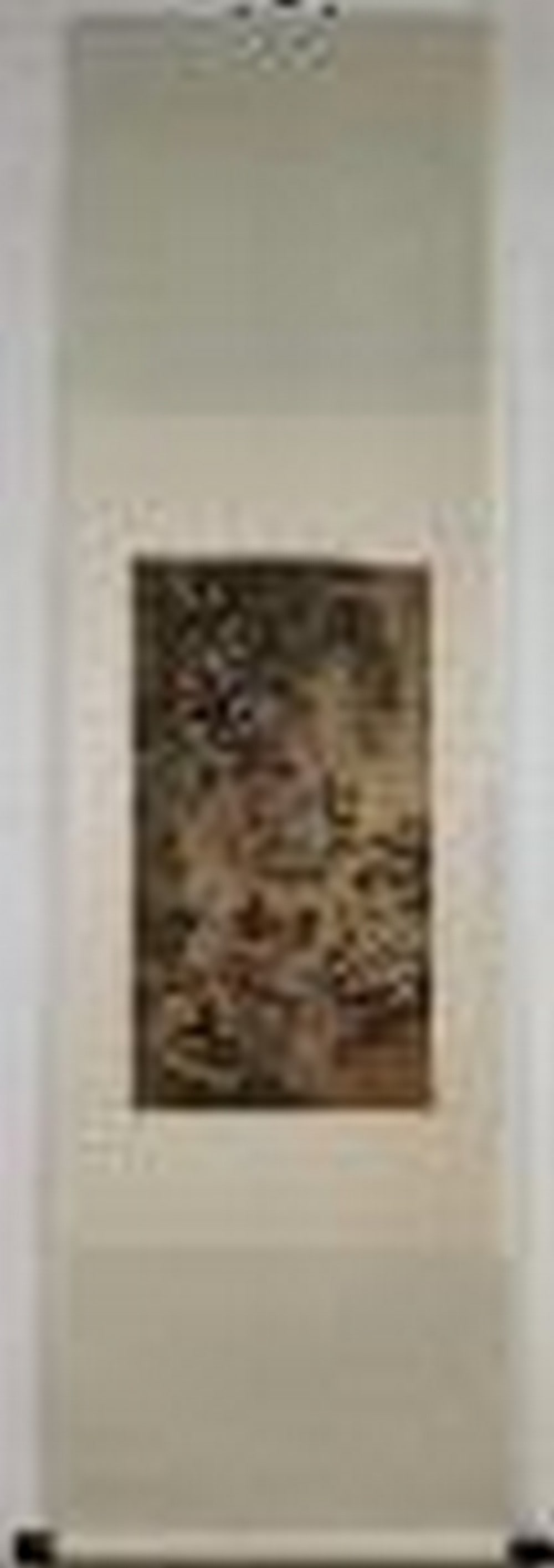 Eight immortals silk scroll by Wu Bing: Eight immortals silk scroll by Wu Bing Chinese Name: ? ??? ????? ?? Dimensions: 77 × 37CM Please view photo for further details.