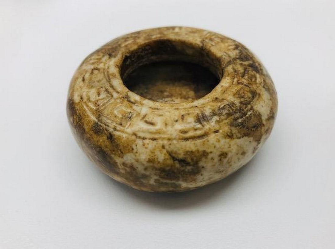 Antique Stone Brush Pot (1 of 3)