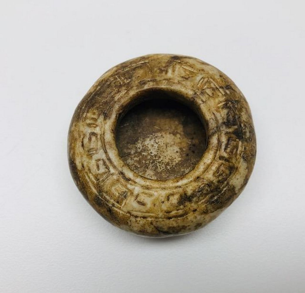 Antique Stone Brush Pot - 3