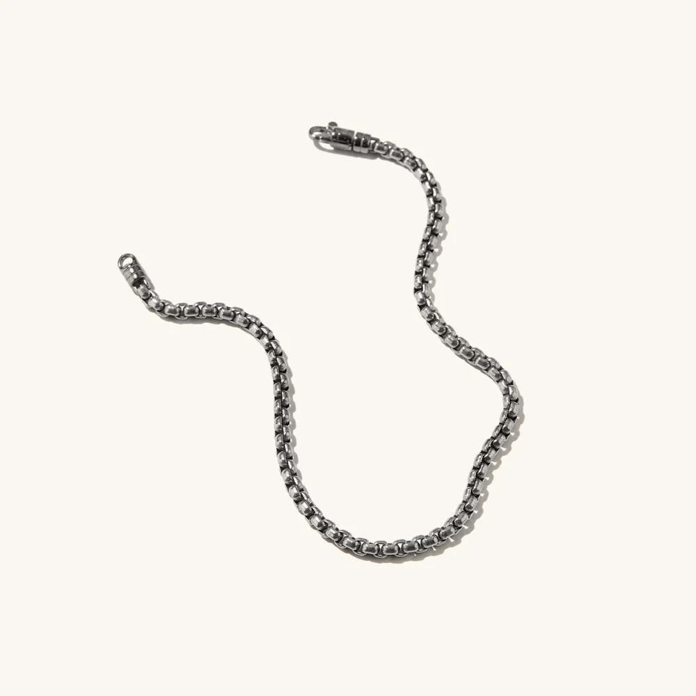 Classic Box Chain Titanium Bracelet - 3
