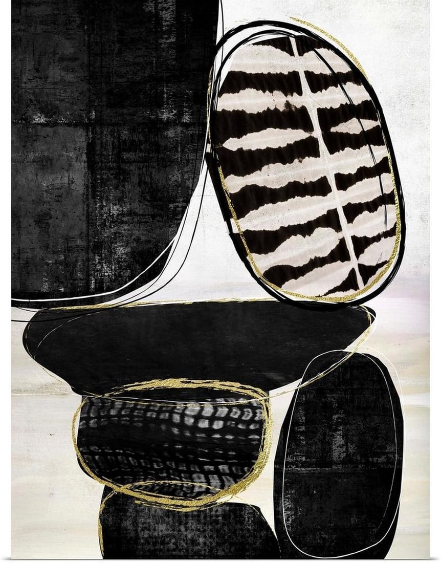 Rock Mountain Wall Art Print: Rock Mountain Wall Art Print By Nikki Chu She mixes modern lines with updated and simplified ethnic patterns to create her unique vision. Width: 24 inches Height: 32 inches View photos for