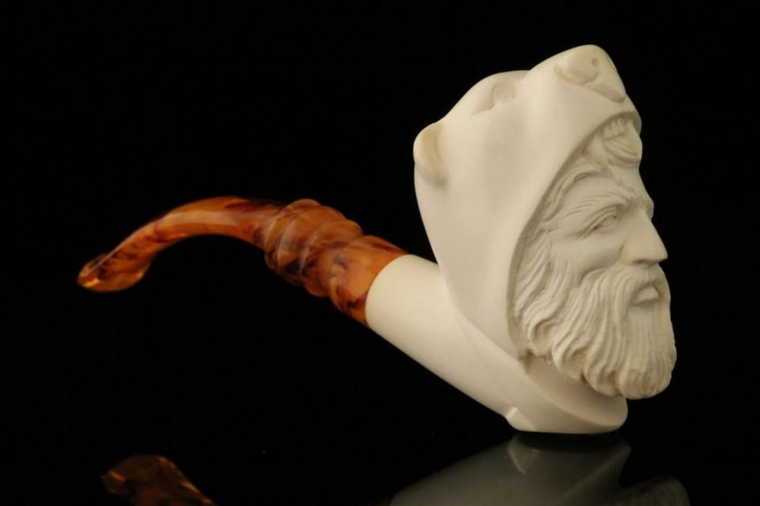 Hercules Figure Carved Meerschaum Pipe with Fitted Case (1 of 5)