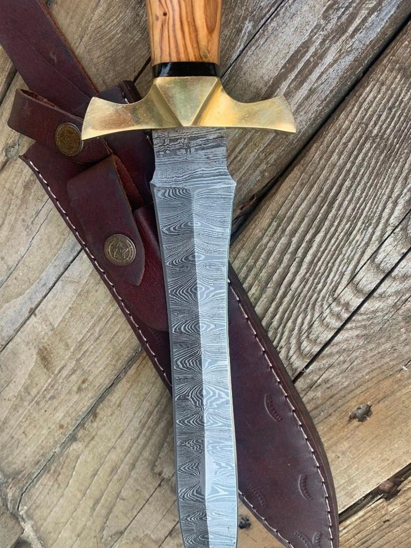 13" The Spartans Damascus Dagger - 6