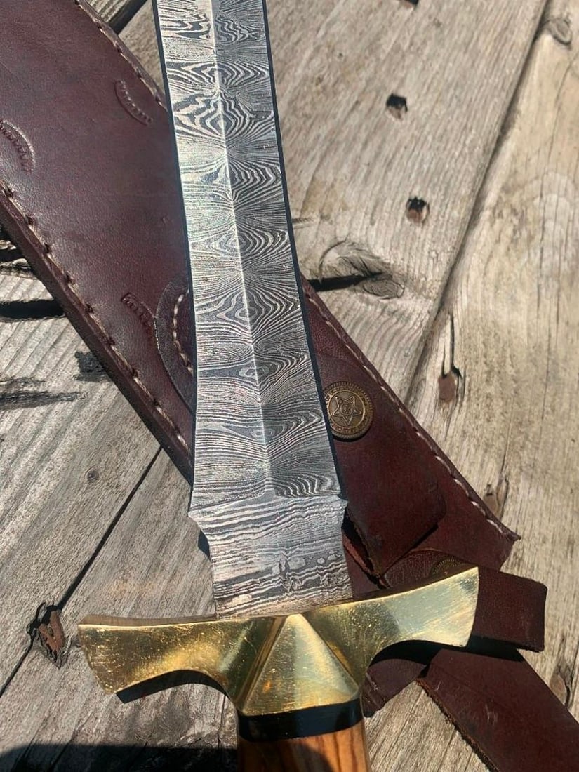 13" The Spartans Damascus Dagger - 9