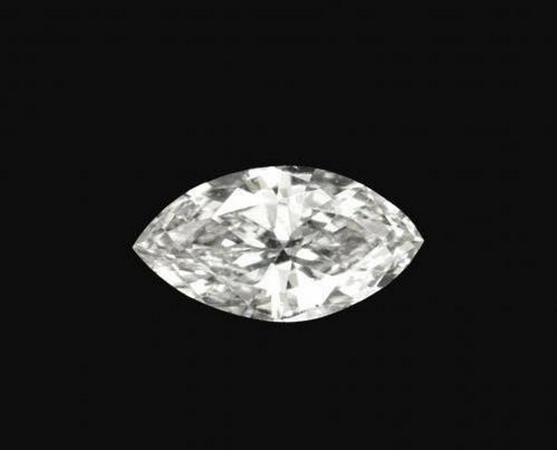 0.07ct Natural E Diamond, Marquise, VVS, India: 0.07ct Natural E Diamond, Marquise, VVS, India Natural diamond weighing 0.07 carats, cut in a marquise facet with an E color and VVS clarity. The gem measures approximately 4.11 x 2.17 x 1.24 mm.