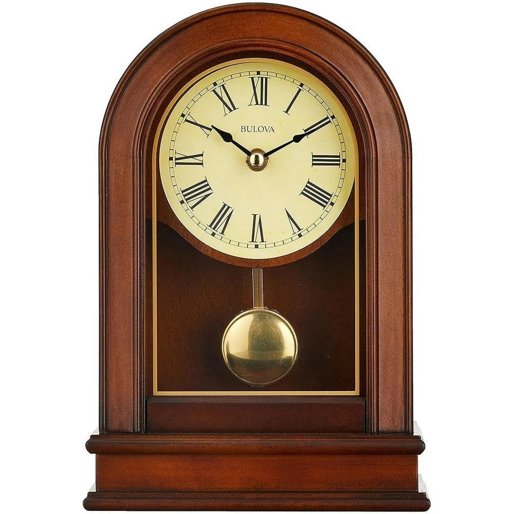 Bulova Hardwick Walnut Table Clock (1 of 3)