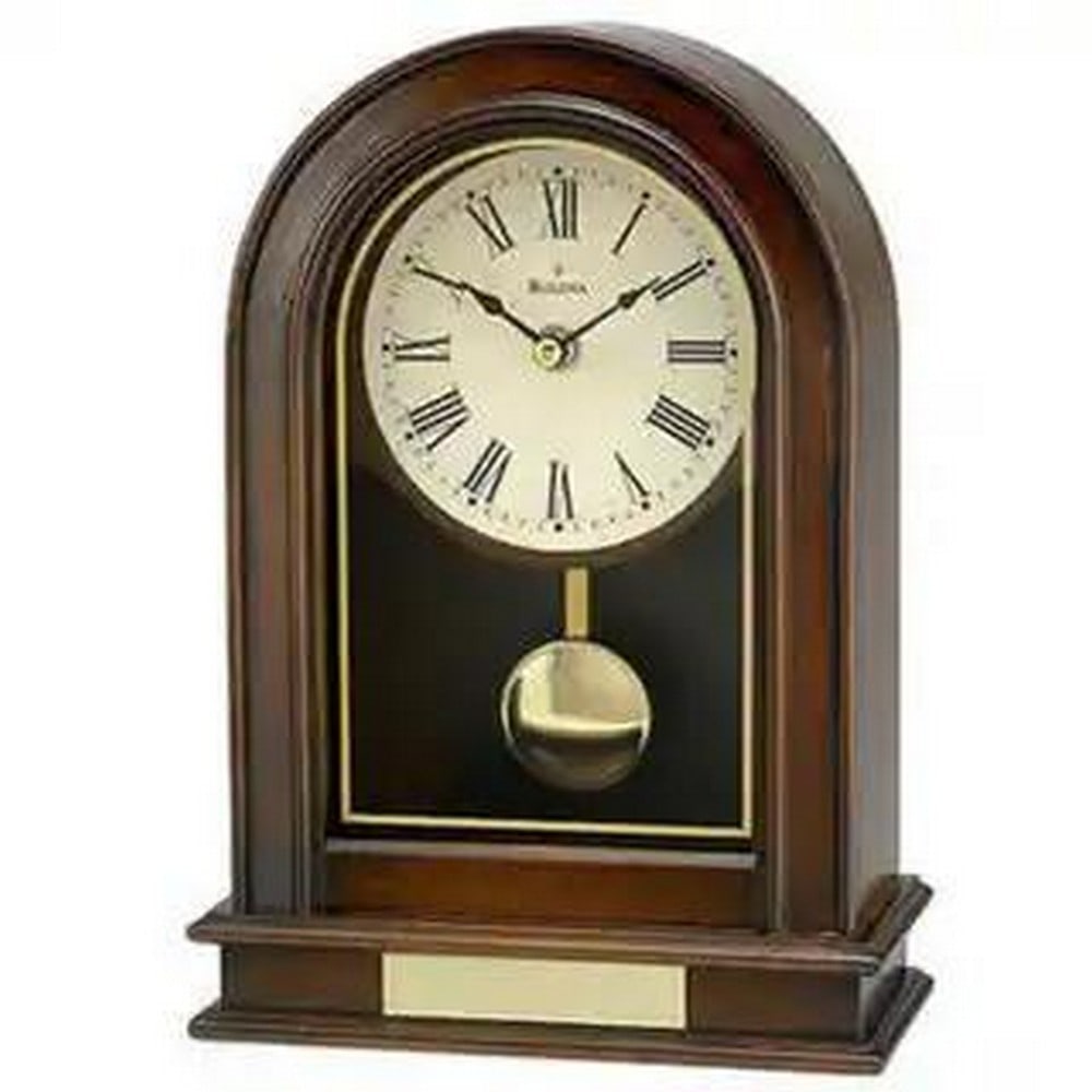 Bulova Hardwick Walnut Table Clock - 3
