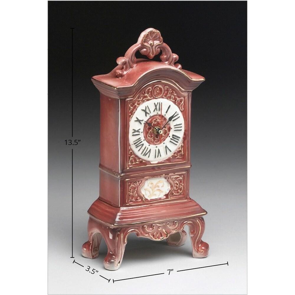 Vintage-Inspired Ceramic Analog Tabletop Clock - 2