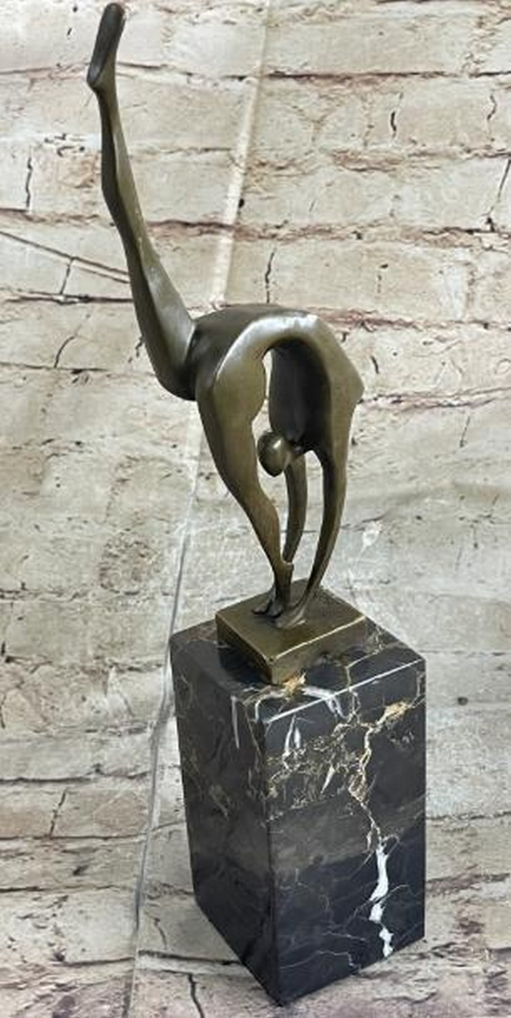 Abstract Bronze Ballerina in Motion - 2