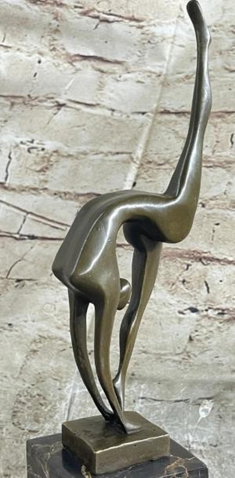 Abstract Bronze Ballerina in Motion - 4