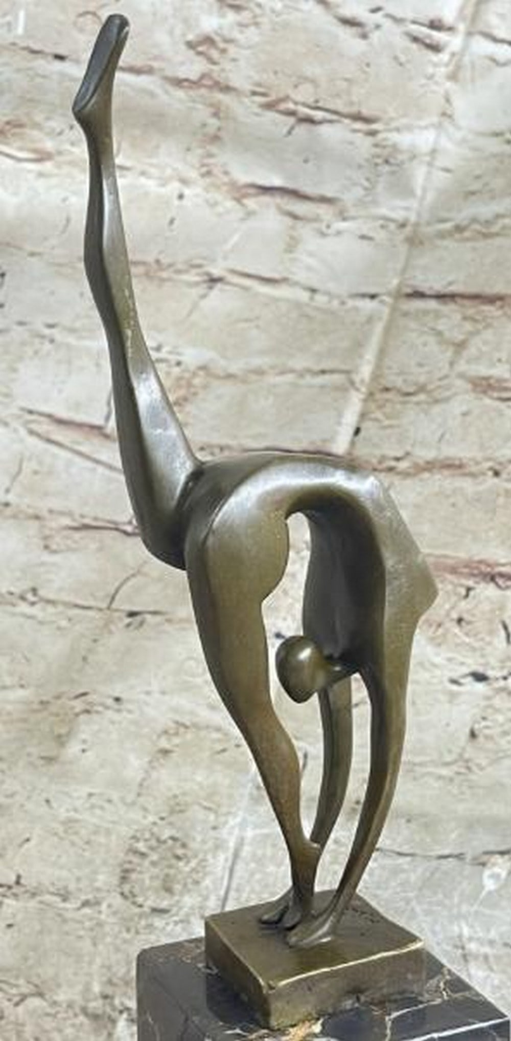 Abstract Bronze Ballerina in Motion - 6