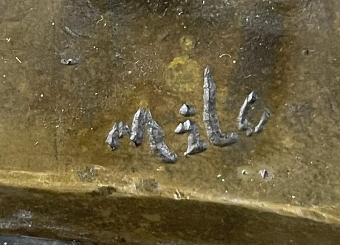 Abstract Bronze Ballerina in Motion - 9