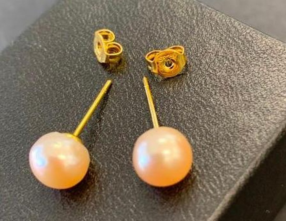 Classic Pearl Studs - 2