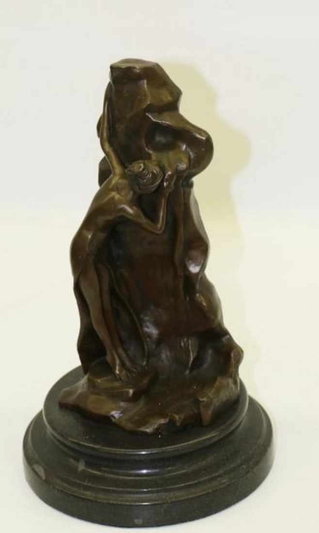 Sexy Goddess Behind a Wall Bronze Sculpture: Sexy Goddess Behind a Wall Bronze Sculpture Mysterious and alluring, this reproduction bronze sculpture features a sensual goddess figure posed provocatively behind a textured wall. Partially hidden