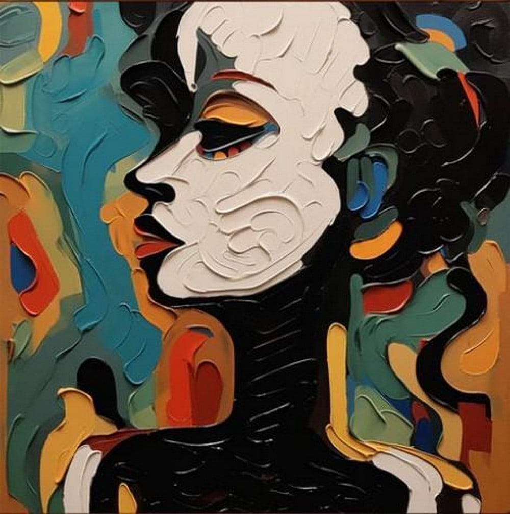 Fragments of a Face: Fragments of a Face Fragments of a Face reimagines the human portrait through an abstract lens, where emotion is conveyed not by symmetry but by color, texture, and disruption. Bold strokes and