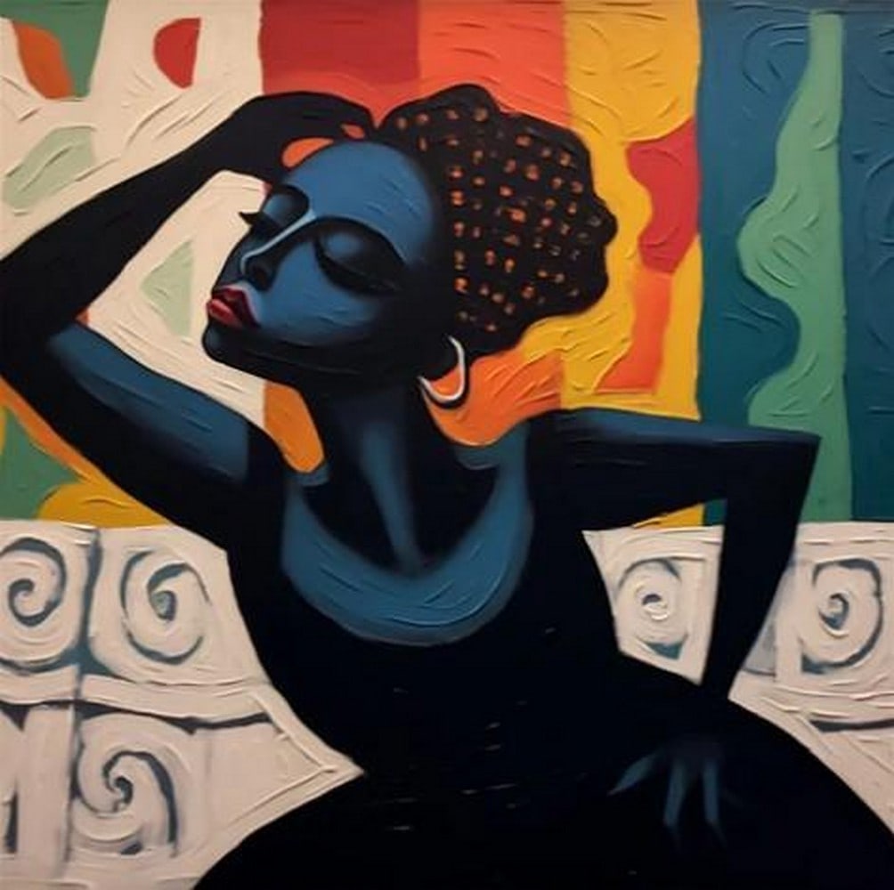 Grace in Stillness: Grace in Stillness Grace in Stillness captures the quiet elegance of a poised woman, rendered in rich, flowing oil on canvas. Her form exudes timeless beauty—soft yet confident, serene yet