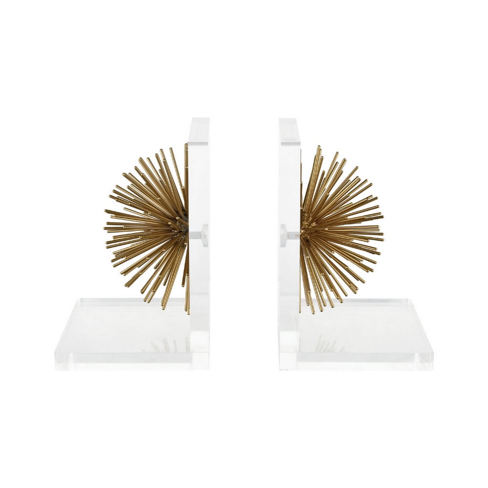 "Gold" Glint Collection Bookends: "Gold" Glint Collection Bookends Introducing the "Gold" Glint Collection Bookends—a radiant pair that effortlessly blends functionality with artful elegance. These bookends