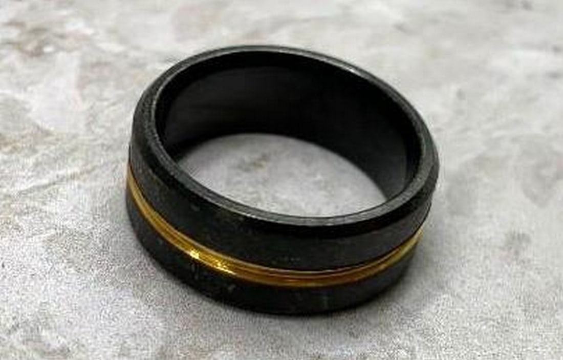 Black Titanium Steel Ring - 5