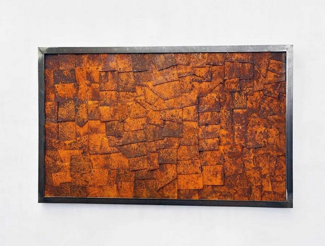 Fragmented Harmony Metal Art Wall Decor: Fragmented Harmony Metal Art Wall Decor Fragmented Harmony transforms rusted sheet metal into a striking testament to renewal and balance. Each meticulously placed fragment contributes to a larger who