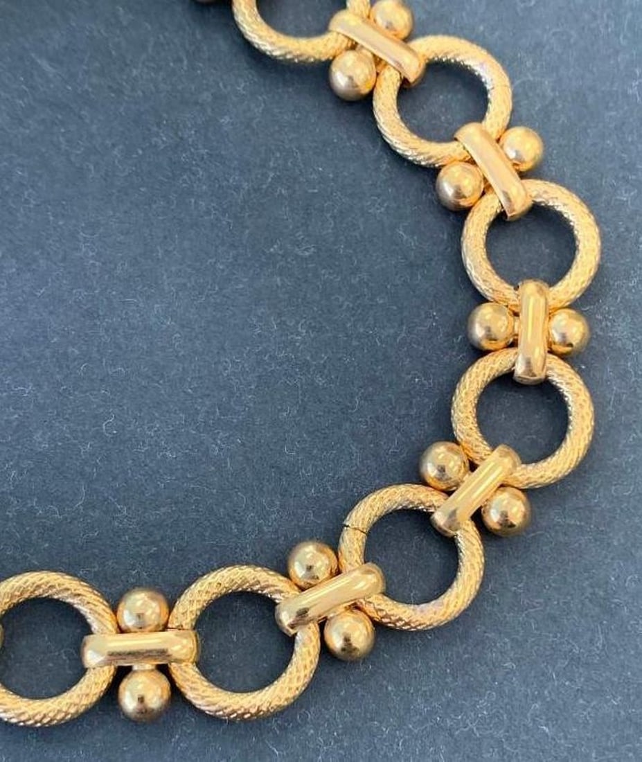 Gold Circle Link Bracelet - 2