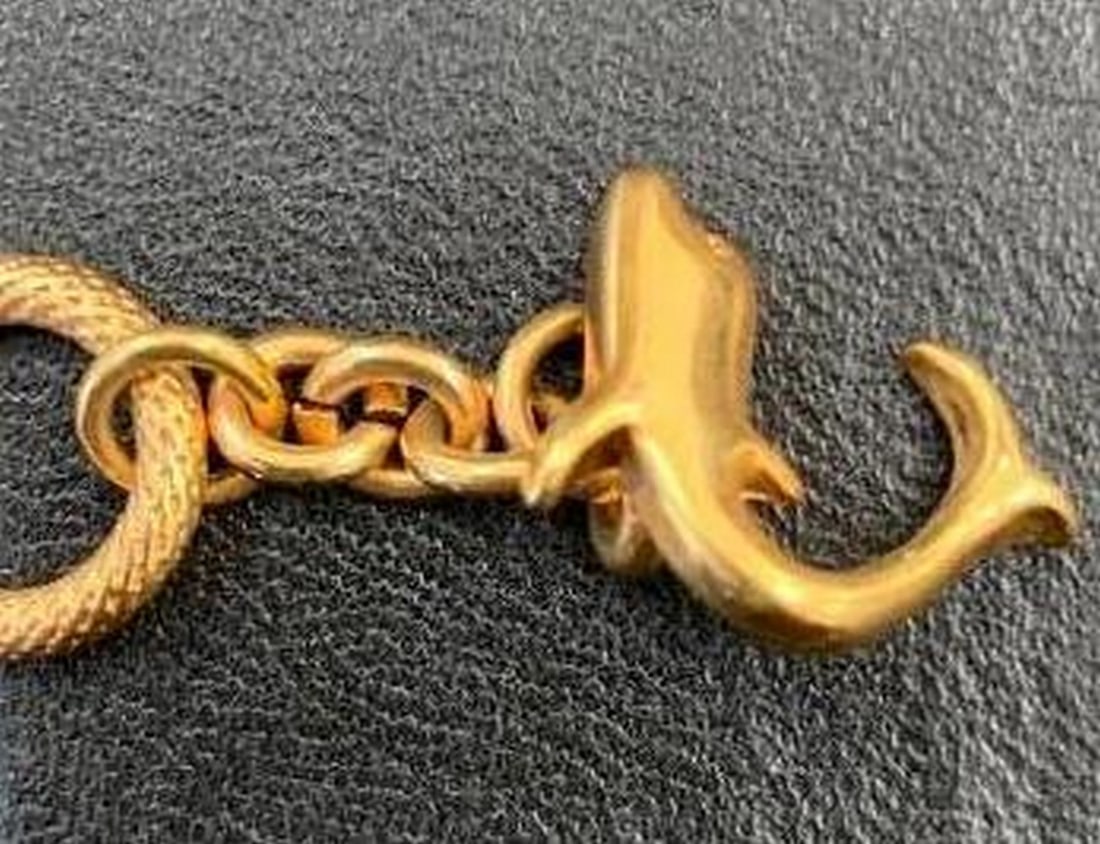 Gold Circle Link Bracelet - 3