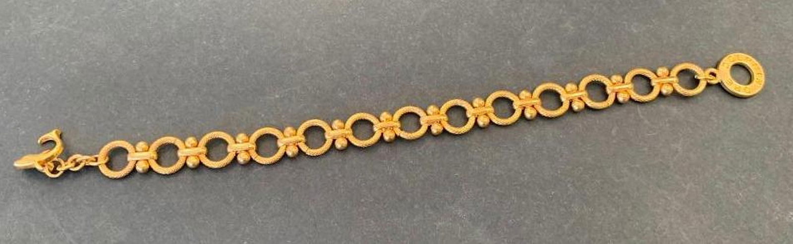 Gold Circle Link Bracelet - 5