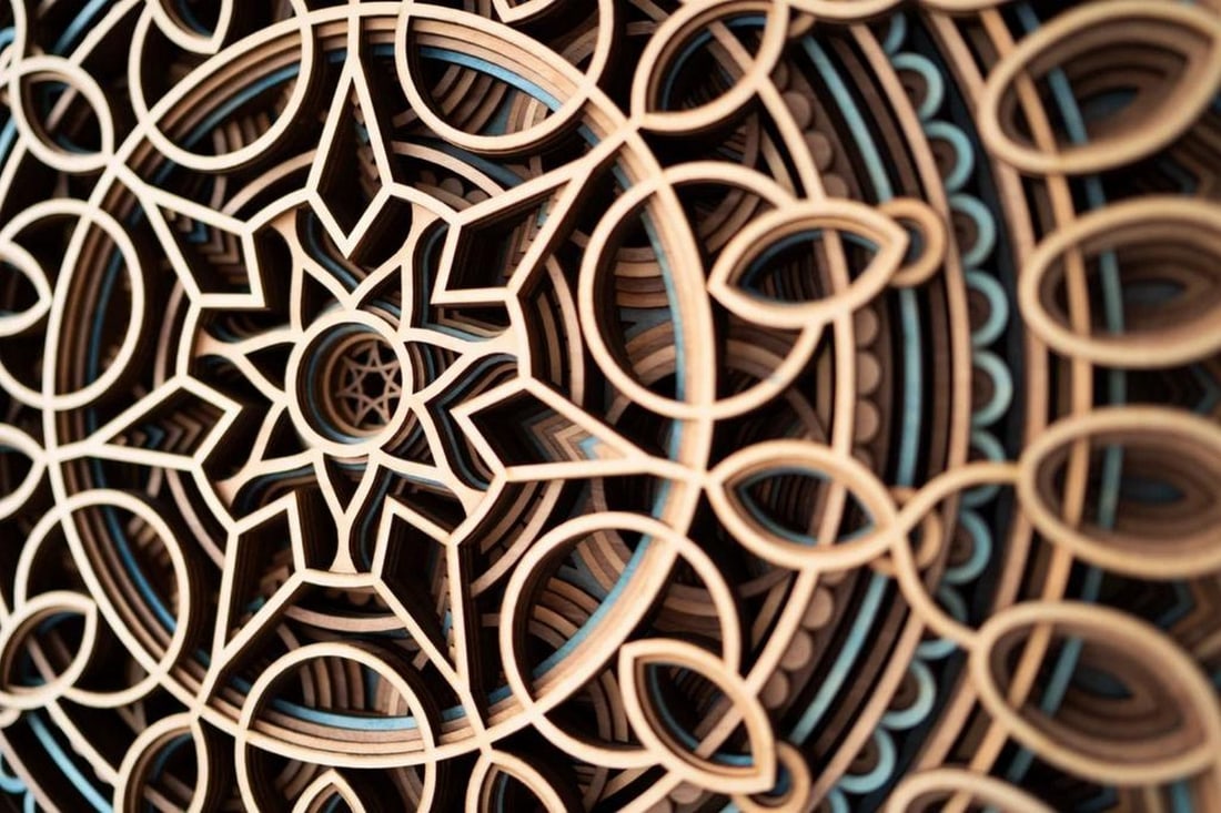 Celestial 3D Multi-Layer Wooden Wall Art - 2