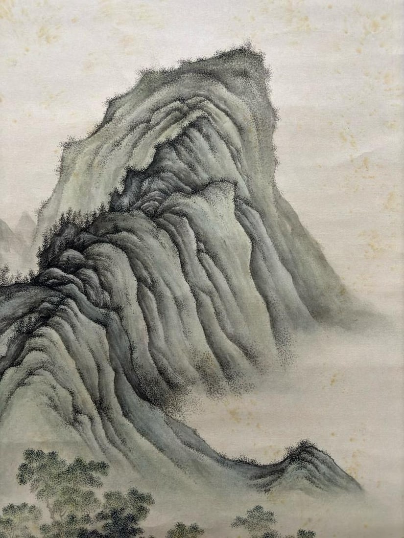 Hand-Painted Landscape Scroll - 3