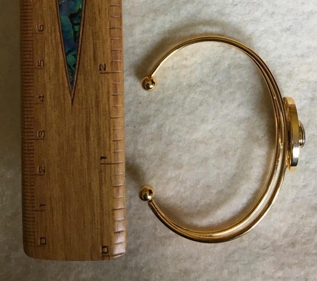 Celestial Tide Ammolite Cuff Bracelet - 4