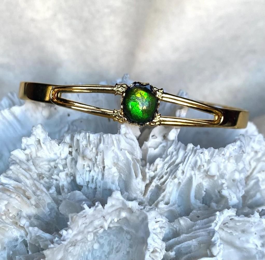 Enchanted Moss Ammolite Cuff - 2