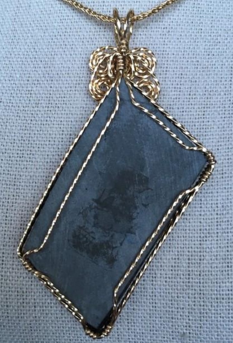 Eternal Ember Ammolite Pendant - 4